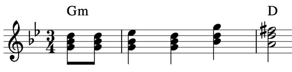 Happy Birthday in harmonisch-Moll