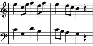 Noten in Akkorde umwandeln Beispiel ohne Akkorde